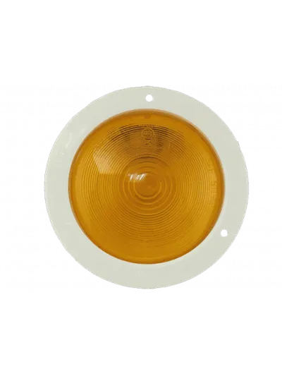 FAROL CON FLANGE 140mm - NARANJO