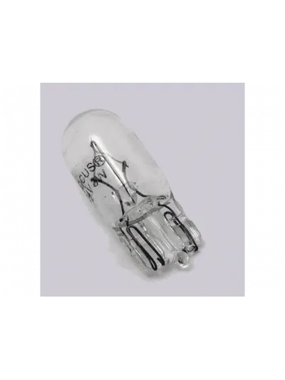 AMPOLLETAS 24V 3W T10 BASE DE VIDRIO ( W2.1 X 9.5D)
