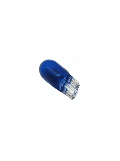 AMPOLLETAS 24V 3W T10 BASE DE VIDRIO ( W2.1 X 9.5D) AZUL