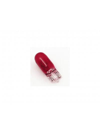 AMPOLLETAS 24V 3W T10 BASE DE VIDRIO ( W2.1 X 9.5D) ROJO