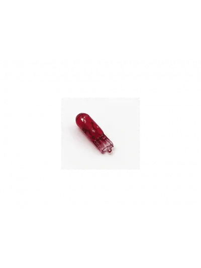 AMPOLLETAS 24V 1.2W T5 BASE DE VIDRIO ( W2 X 4.6D ) ROJO