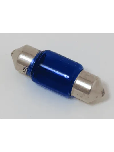 AMPOLLETAS 12V 10W FESTOON 10 X 31 - AZUL